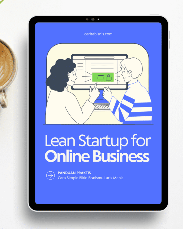 Mockup eBook Lean Startup for Online Business – Panduan Praktis Memulai dan Mengembangkan Bisnis